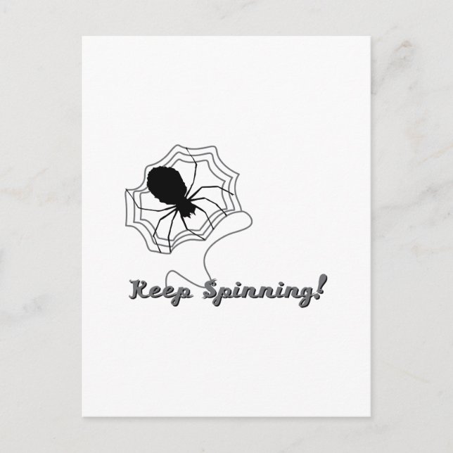 Keep Spinning Postcard (Front)