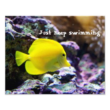 Keep Swimming Motivational Photo by RossiCards at Zazzle