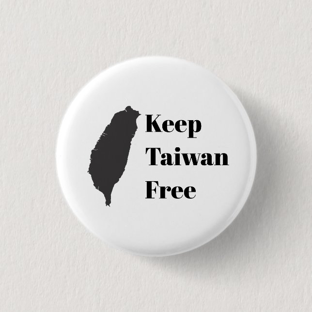 Keep Taiwan Free Button (Front)
