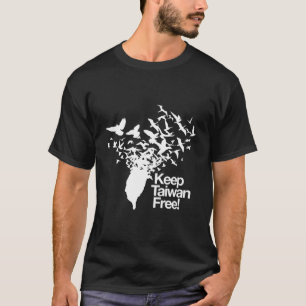 Keep Taiwan Free With Peace Birds Flying Out T-Shirt
