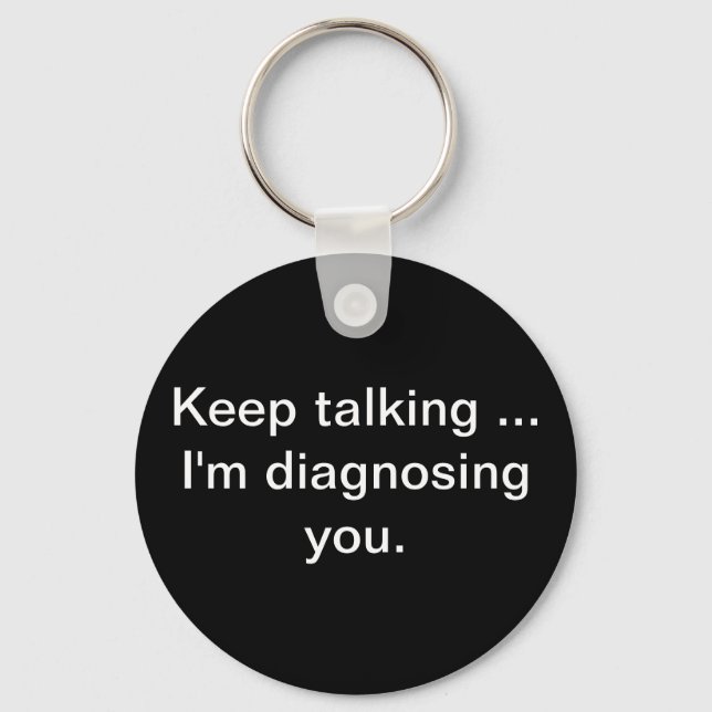 Keep talking keychain (Front)