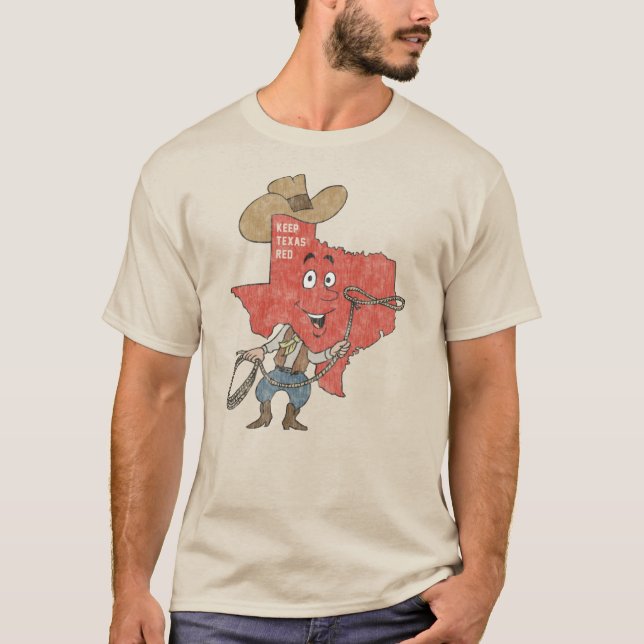 Keep Texas Red Austin Dallas Houston San Antonio T-Shirt (Front)