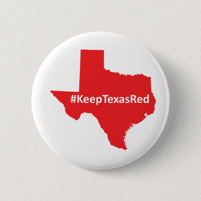 Keep Texas Red Campaign Button (Front)