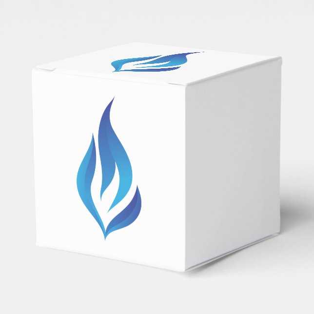 Keep the Blue Flame Lit Favor Boxes (Front Side)