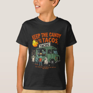 Keep The Candy Ill Take The Tacos - Halloween Taco T-Shirt