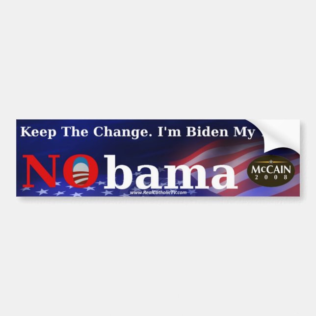 "Keep the Change" Bumper Sticker (Front)