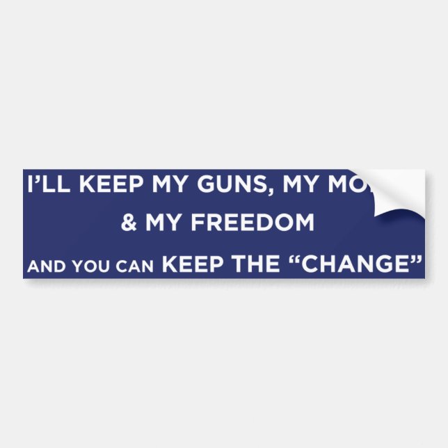 Keep the Change Bumper Sticker (Front)