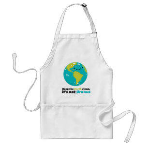 Keep The Earth Clean Adult Apron
