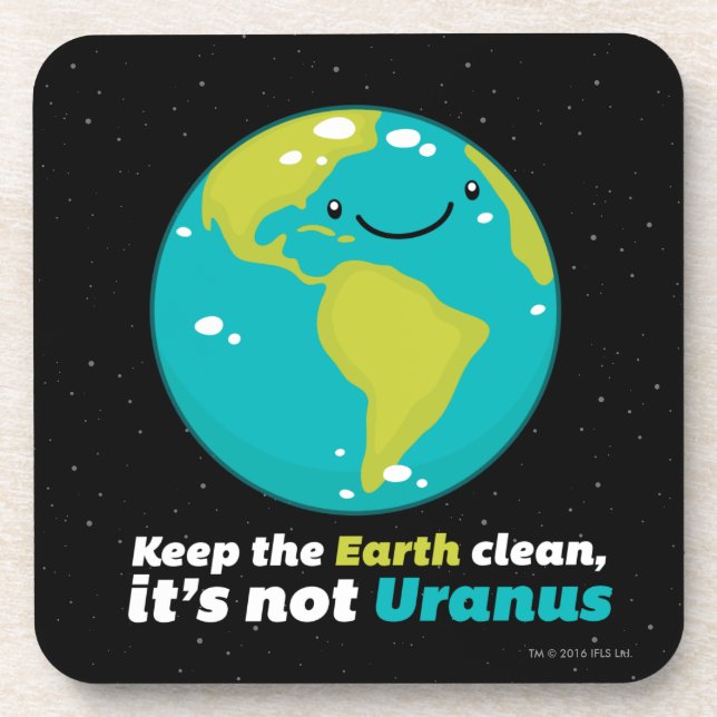 Keep The Earth Clean Coaster (Front)