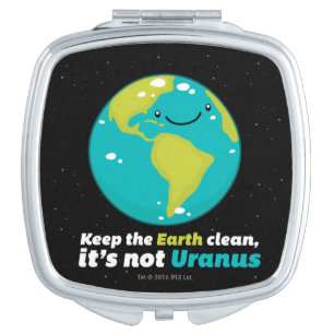 Keep The Earth Clean Compact Mirror