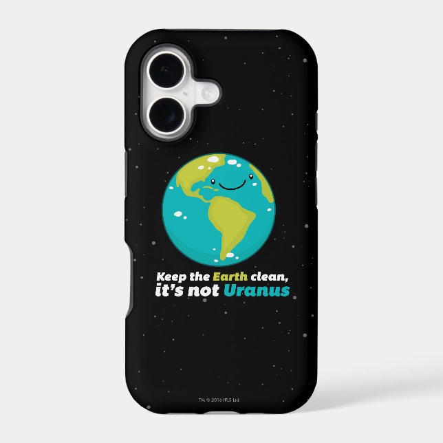 Keep The Earth Clean Iphone Case (Back)