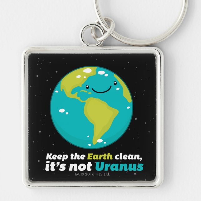 Keep The Earth Clean Keychain (Front)