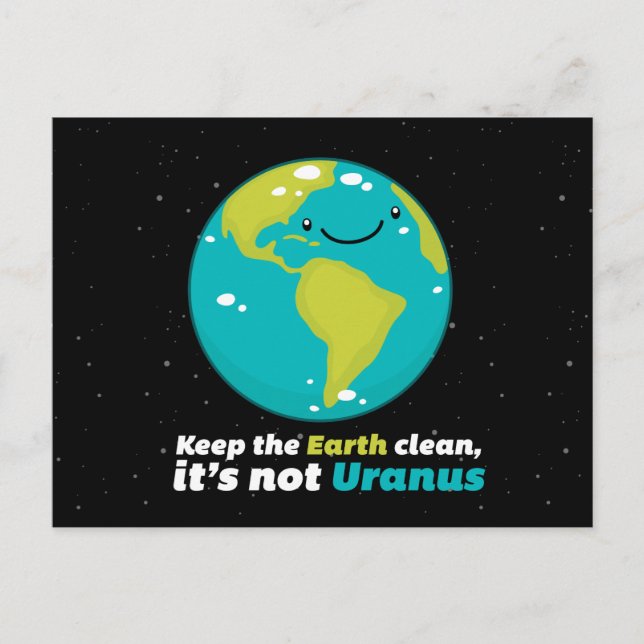 Keep The Earth Clean Postcard (Front)