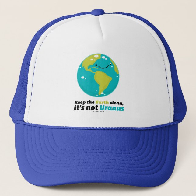 Keep The Earth Clean Trucker Hat (Front)