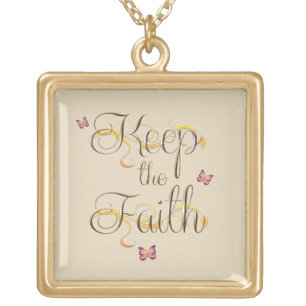 Keep the Faith 1 Gold Plated Necklace
