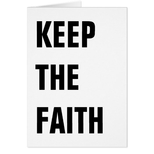 KEEP THE FAITH CARDS (Front)