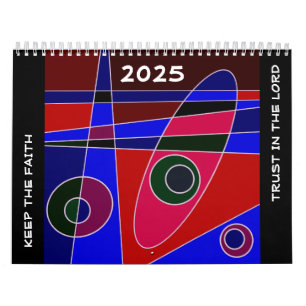 Keep The Faith - Trust In The LORD (Blue Red) Calendar