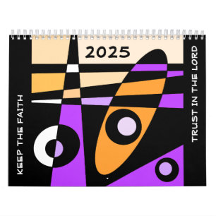 Keep The Faith - Trust In The LORD (Orange Purple) Calendar