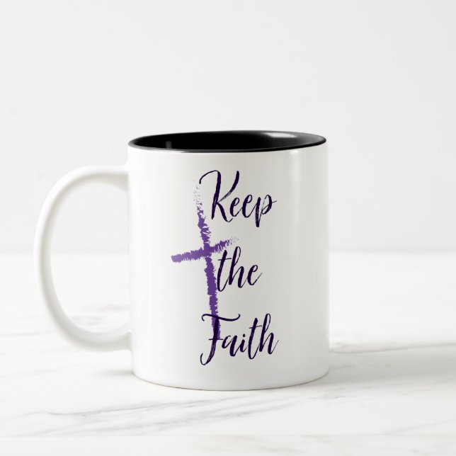 Keep the Faith Two-Tone Coffee Mug (Left)
