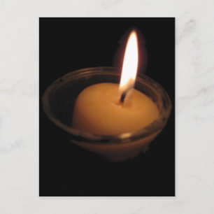 Keep the Flame Burning Candle Postcard
