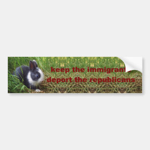 keep the immigrants bumper sticker