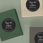 Keep The Love Burning Wedding Candle Favors Classic Round Sticker<br><div class="desc">Keep The Love Burning Wedding Candle Favors Stickers</div>