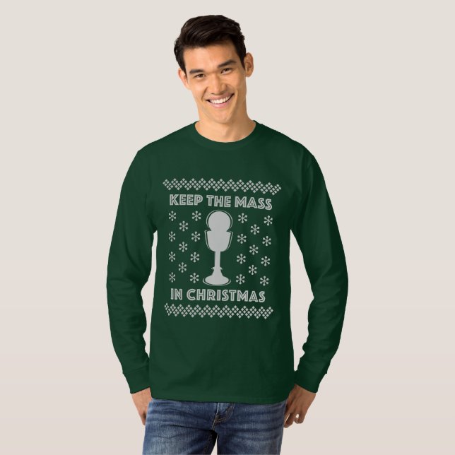 Keep the Mass in Christmas Men's Shirt (Front Full)