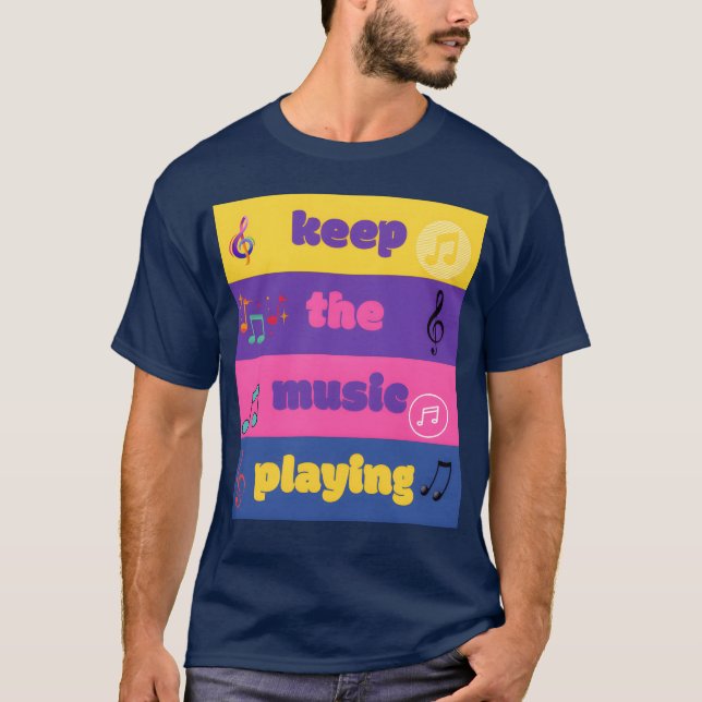 Keep the music playing boy T-Shirt (Front)