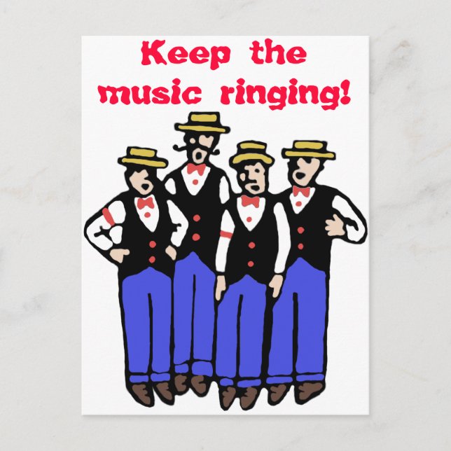 Keep the Music Ringing! Postcard (Front)