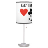 Keep The Neurons Firing Play Bridge Advice Humor Table Lamp (Left)