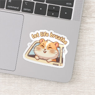 Keep the Peace, Keep the Pace – Cute Scooter Sticker