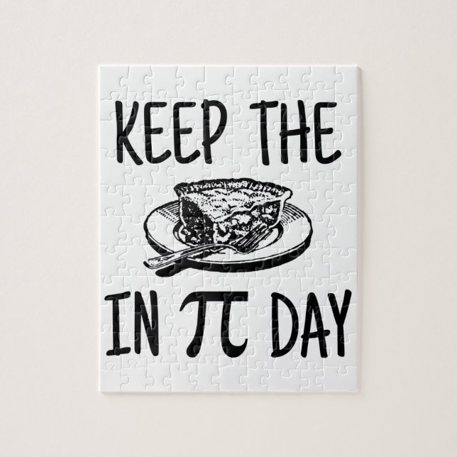 Keep The Pie in Pi Day Jigsaw Puzzle (Vertical)