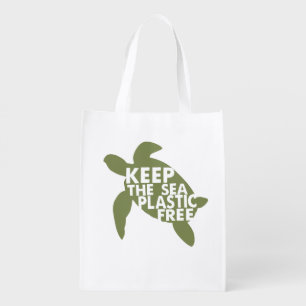 Keep the sea plastic free grocery bag
