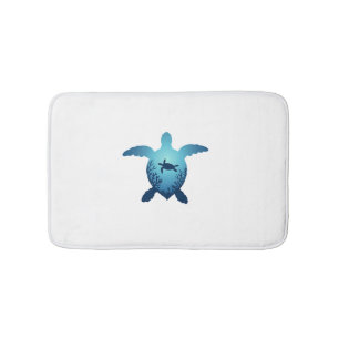 Keep The Sea Plastic Free Save The Sea Turtles T-S Bath Mat
