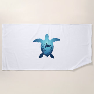 Keep The Sea Plastic Free Save The Sea Turtles T-S Beach Towel