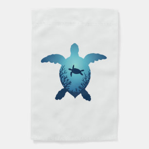 Keep The Sea Plastic Free Save The Sea Turtles T-S Garden Flag