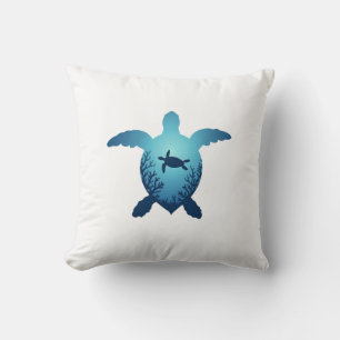 Keep The Sea Plastic Free Save The Sea Turtles T-S Throw Pillow