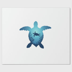 Keep The Sea Plastic Free Save The Sea Turtles T-S Wrapping Paper