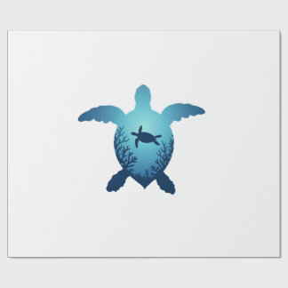 Keep The Sea Plastic Free Save The Sea Turtles T-S Wrapping Paper