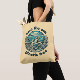 Keep the Sea Plastic Free Tote Bag Eco-Friendly