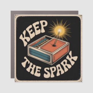 Keep The Spark Car Magnet
