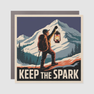 Keep The Spark Car Magnet