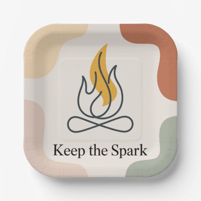 Keep The Spark Paper Plates (Front)