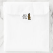 Keep the Spirit of Groundhog Day in your heart Classic Round Sticker (Bag)