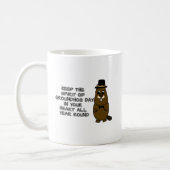 Keep the Spirit of Groundhog Day in your heart Coffee Mug (Left)