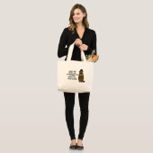 Keep the Spirit of Groundhog Day in your heart Large Tote Bag (Front (Model))