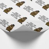 Keep the Spirit of Groundhog Day in your heart Wrapping Paper (Corner)