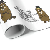 Keep the Spirit of Groundhog Day in your heart Wrapping Paper (Roll Corner)