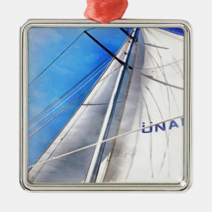Keep The Wind In Your Sails Acrylic Art Metal Ornament