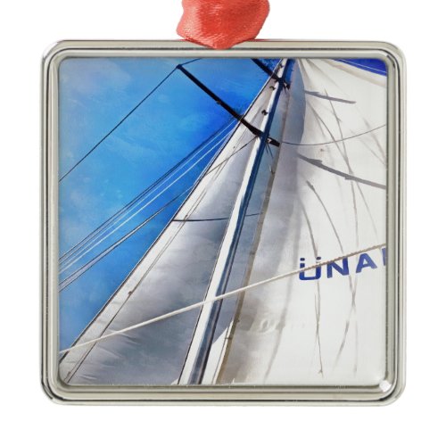 Keep The Wind In Your Sails Acrylic Art Metal Ornament